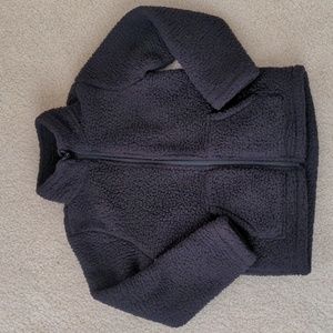 Toddler Unisex Lightweight Black Fleece Jacket